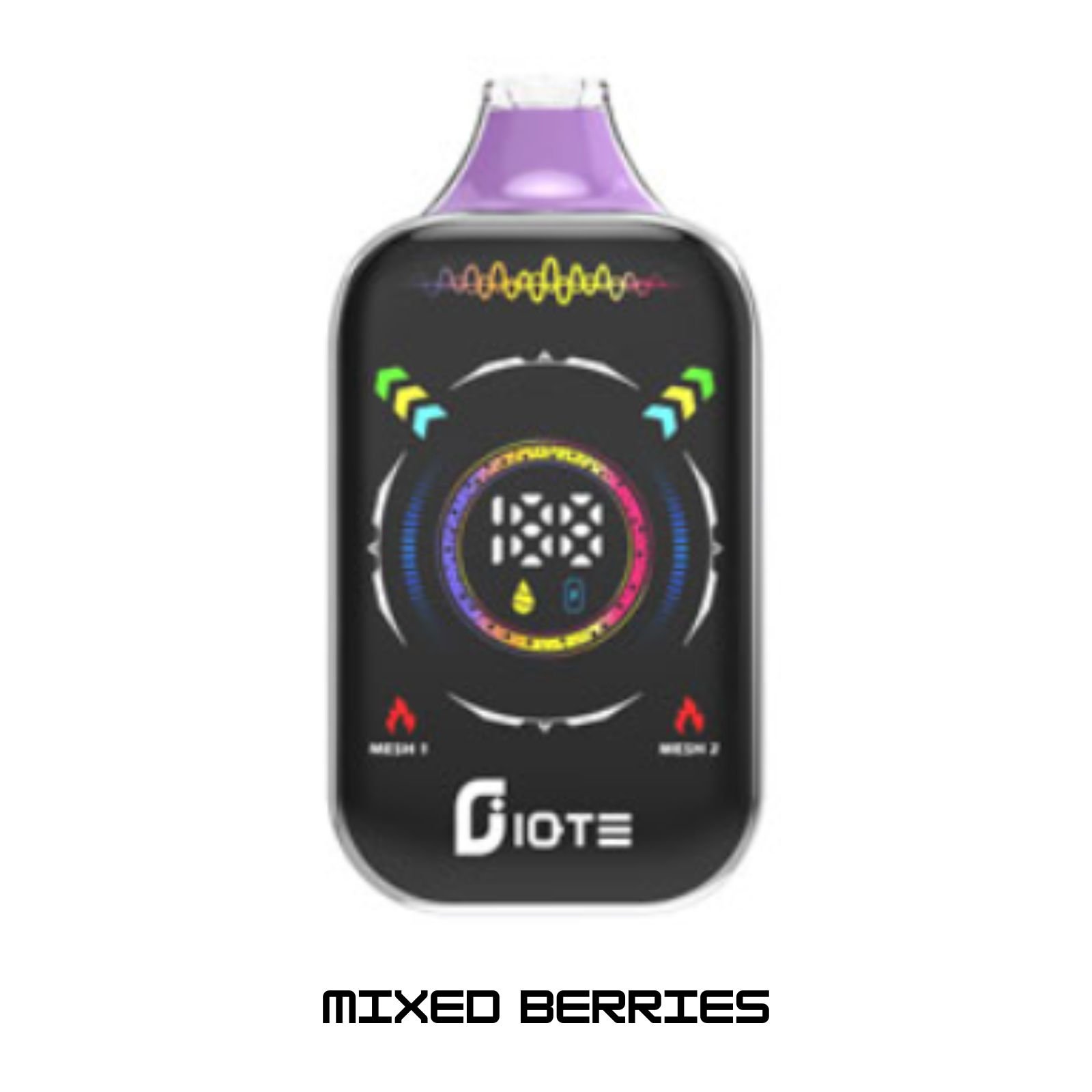 IQTE 50000 Puffs Dual Mesh RGB Full-Screen Disposable Vape 5% 50mg NIC