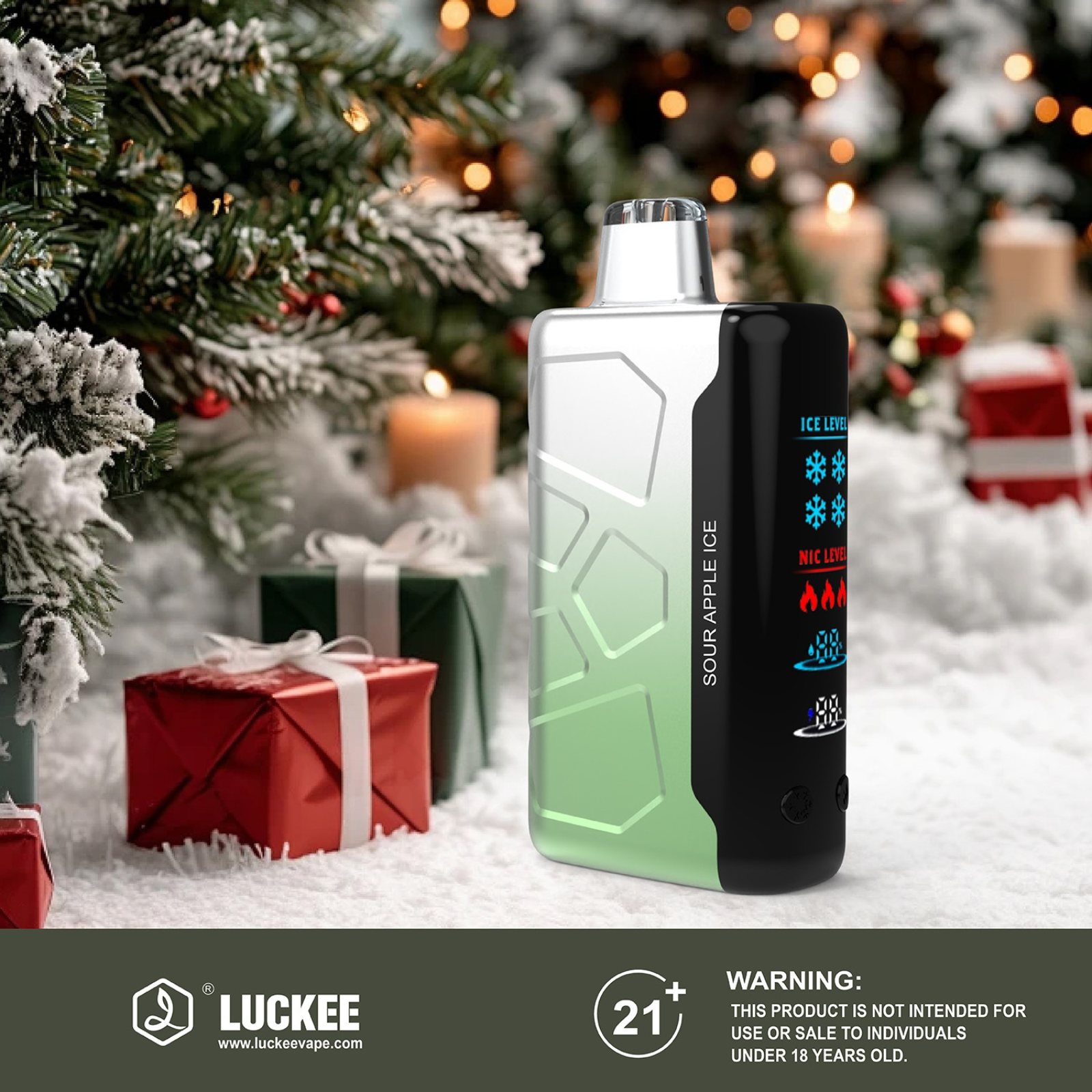 Luckee IC 40000 Puffs Adjustable Ice and Nic Control Disposable Vape 5% 50mg NIC