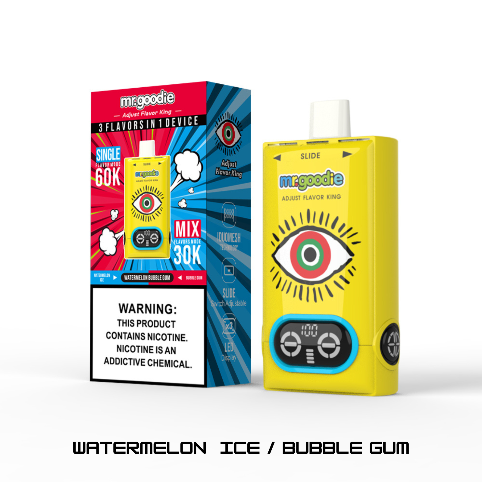 Mr.Goodie Adjust Flavor King 2-in-1 60000 Puffs Disposable Vape 5% 50mg NIC