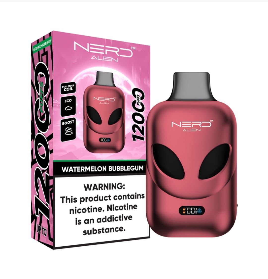 NERD Alien 12000 Puffs Disposable Vape 2% 20mg Nic