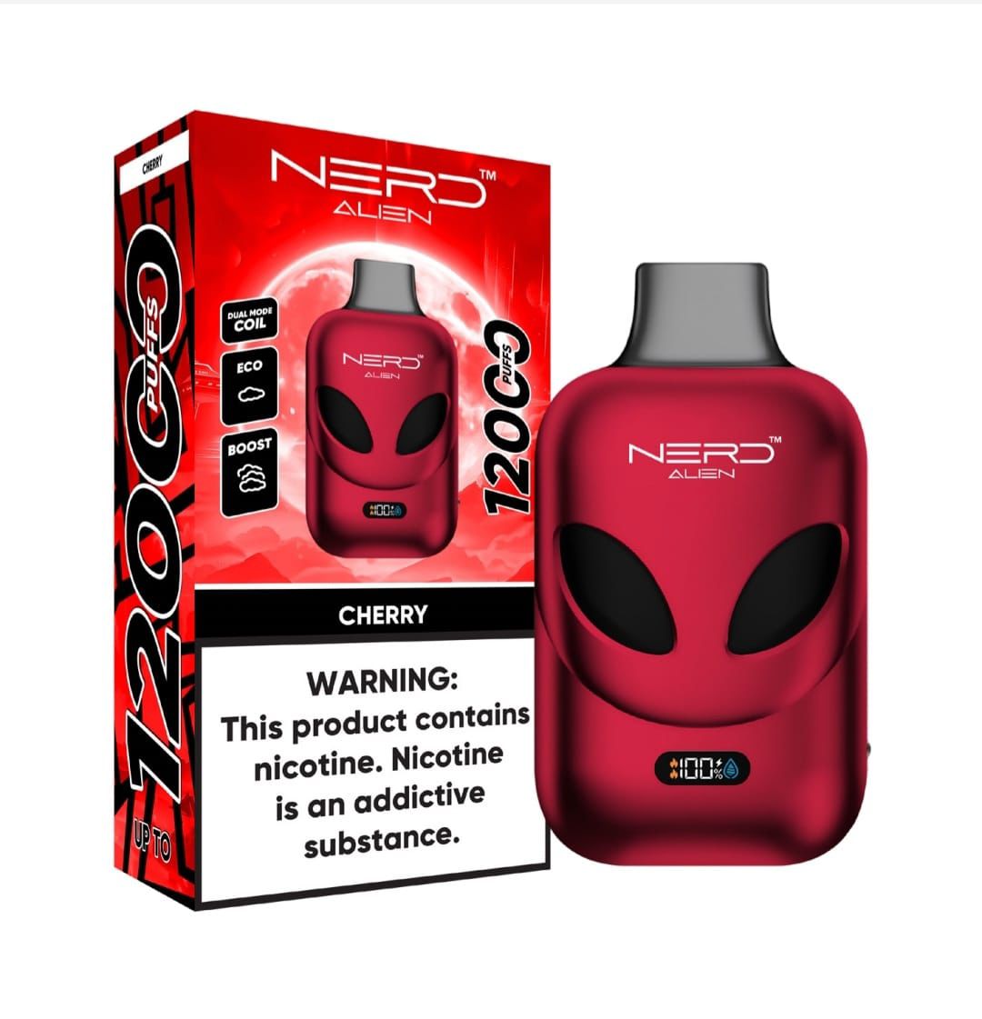 NERD Alien 12000 Puffs Disposable Vape 2% 20mg Nic