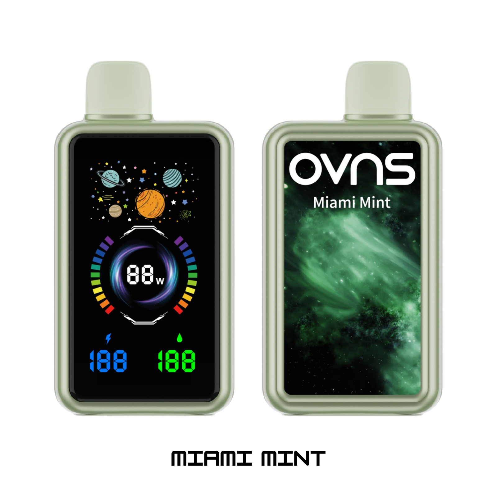OVNS MESH 30000 Puffs Adjustable Airflow, OLED Screen, Dual Mesh Coil Disposable Vape 5% NIC