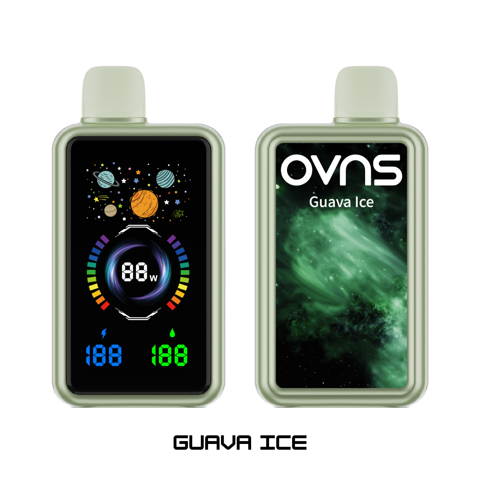 OVNS MESH 30000 Puffs Adjustable Airflow, OLED Screen, Dual Mesh Coil Disposable Vape 5% NIC