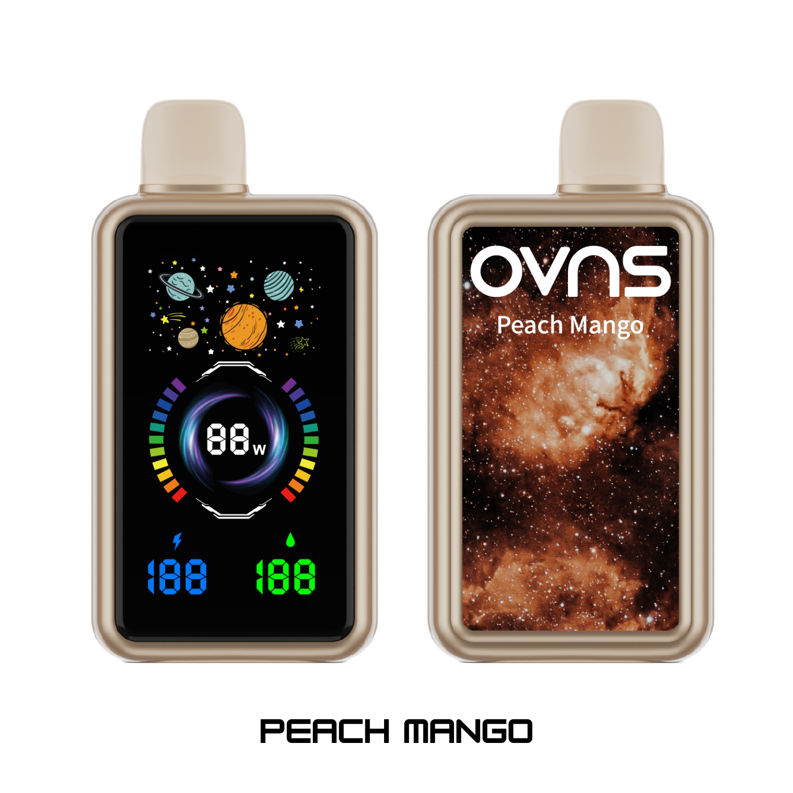 OVNS MESH 30000 Puffs Adjustable Airflow, OLED Screen, Dual Mesh Coil Disposable Vape 5% NIC