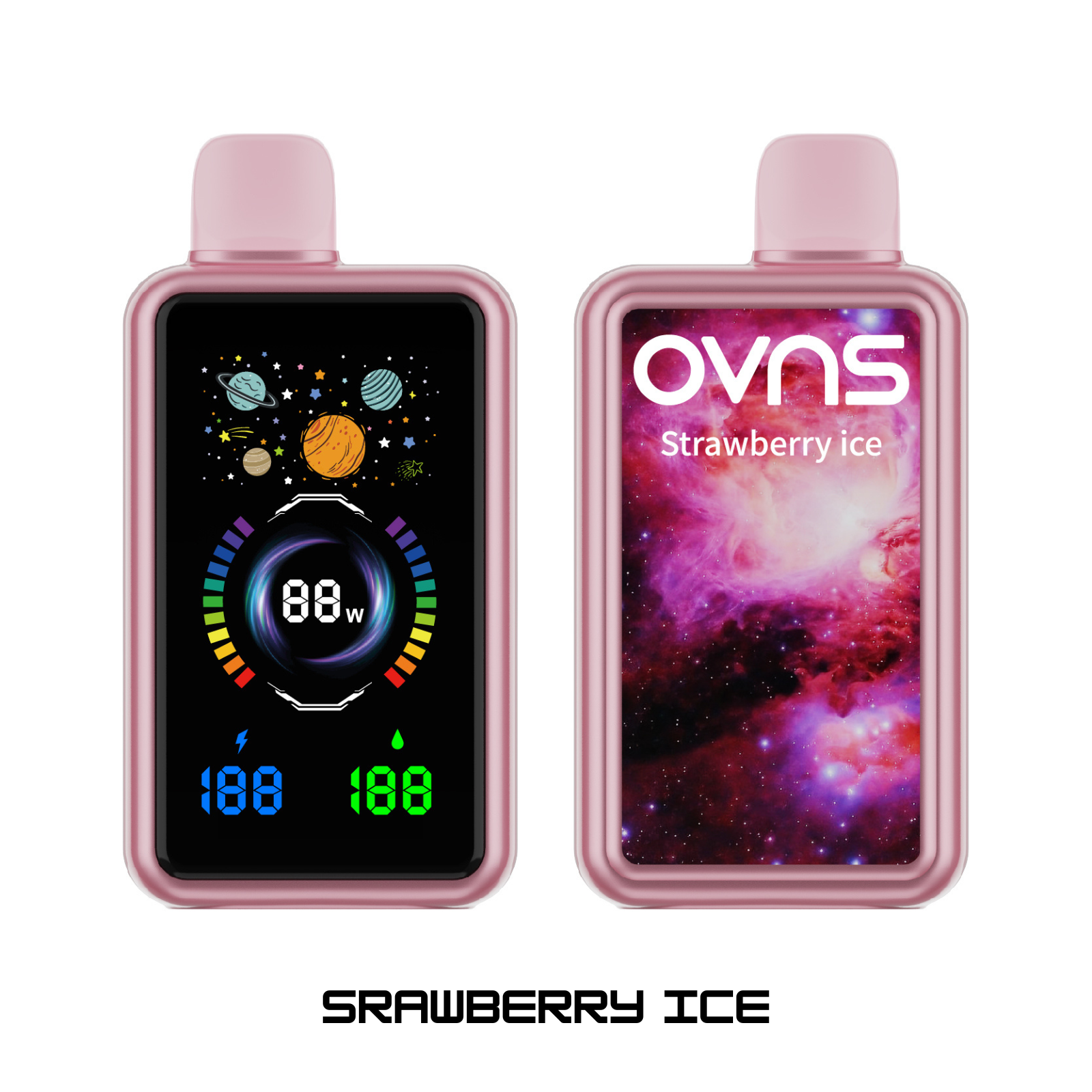 OVNS MESH 30000 Puffs Adjustable Airflow, OLED Screen, Dual Mesh Coil Disposable Vape 5% NIC