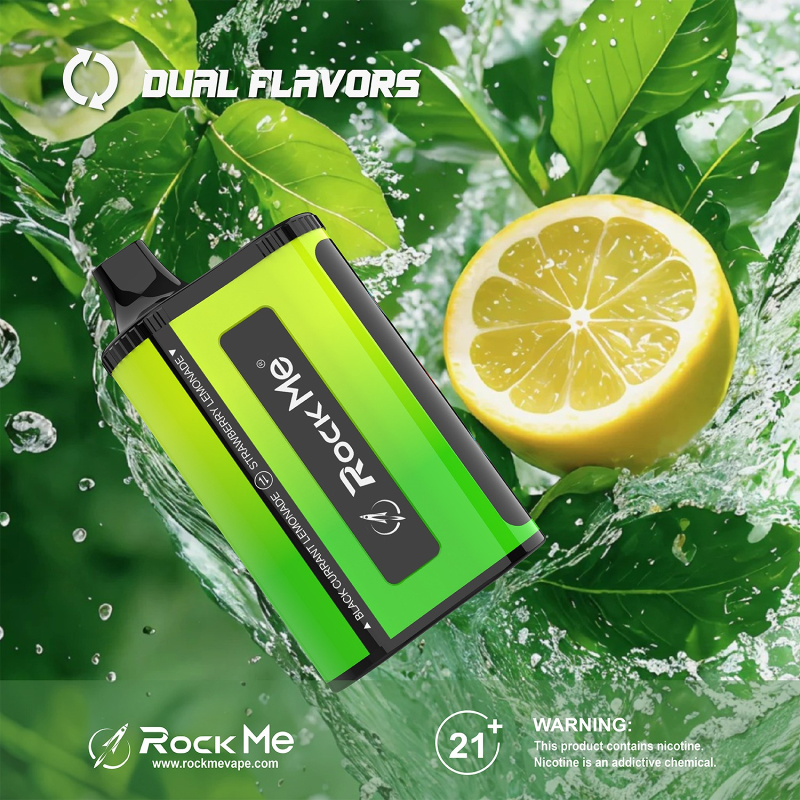 Rock Me 2-in-1 30000 Puffs Disposable Vape 5% 50mg NIC