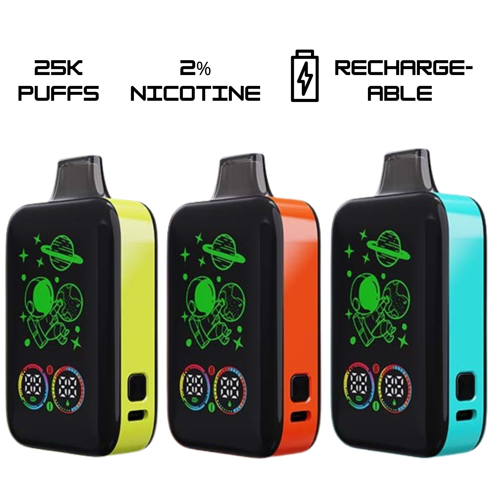 Tastefog AITO 25000 Puffs Smart & Boost Mode Disposable Vape  2% 20mg NIC