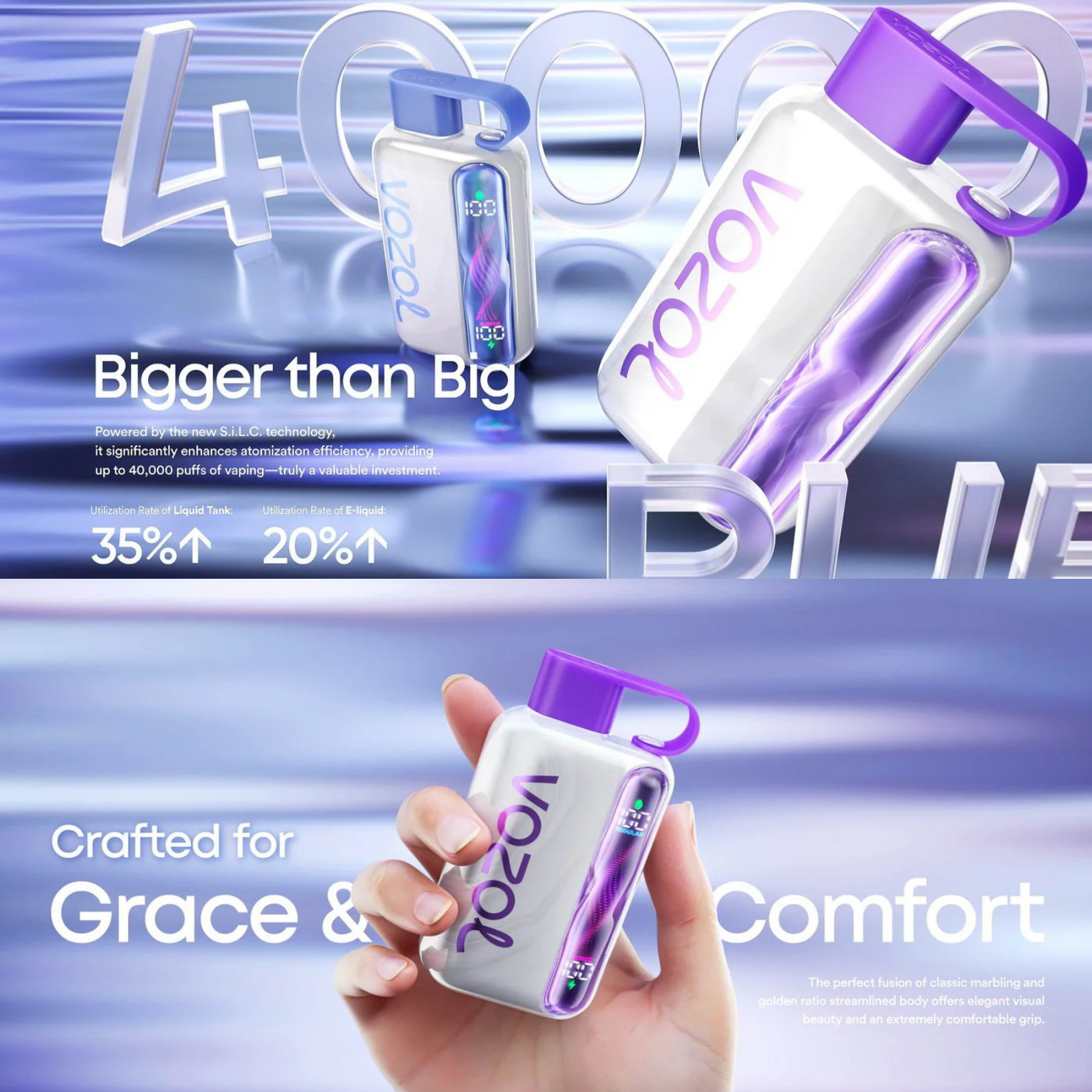 VOZOL Star 40000 Puffs Disposable Vape 5% 50mg Nic