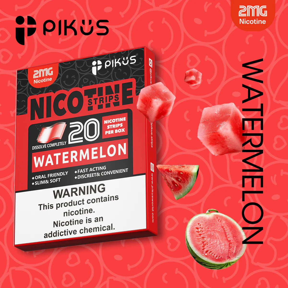 Pikus Nicotine Strips 2MG / 3MG Oral Film Fast, Clean & Effective